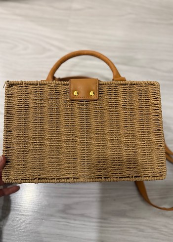 Bej Örgü  Kadın Çanta - Görsel 6