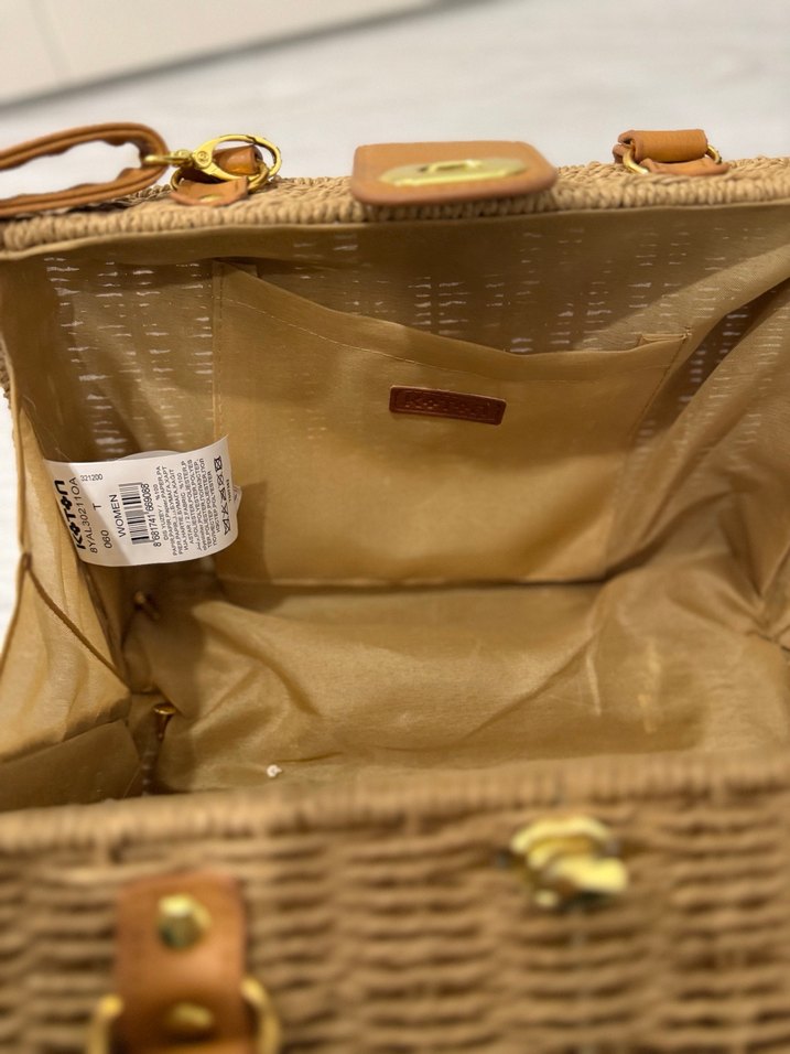 Bej Örgü  Kadın Çanta - Görsel 4