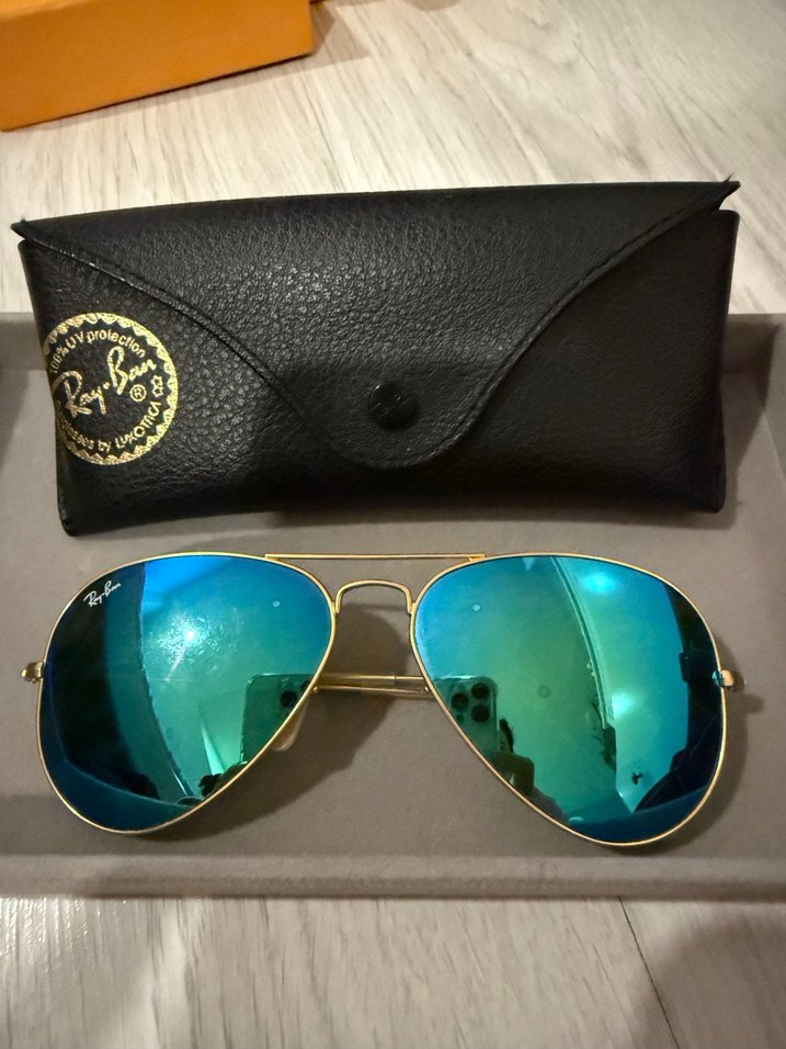 Kadın Mavi Retro Ray-Ban Güneş Gözlüğü - Görsel 2