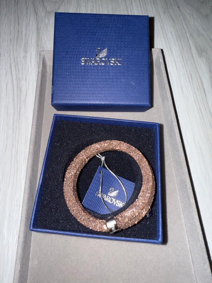 Swarovski Pudra Pembe Parlak Kadın Bileklik - Görsel 2