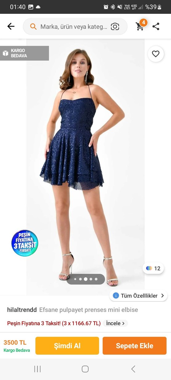 Sırt Detaylı Abiye Elbise - Görsel 5