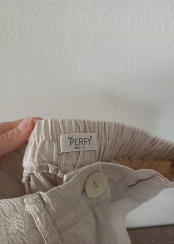 Bej  Keten Kadın Pantolon - Görsel 3