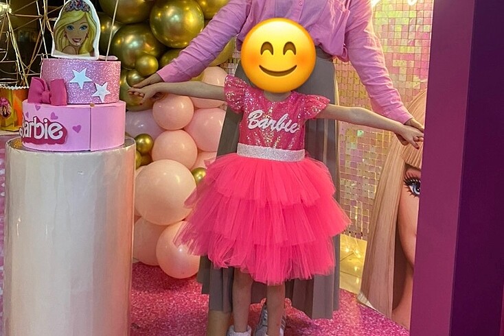 4 Yaş Beden Barbie elbise