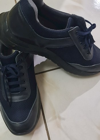 42 numara Erkek Lacivert Spor Ayakkabı Bağcıkları - Görsel 2