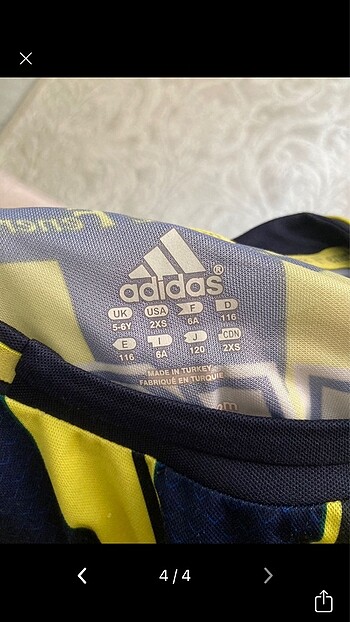 4 Yaş Beden çeşitli Renk çocuk fenerbahçe takım unisex
