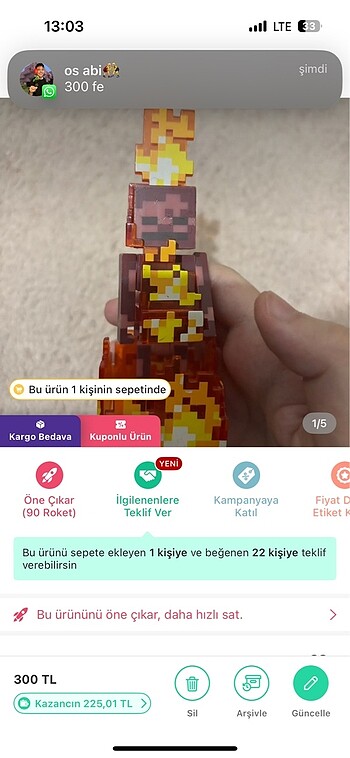 minecraft iskelet oyuncağı