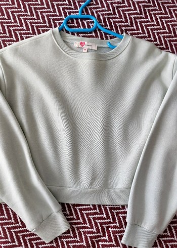 Koton Yeşil Kadın Pamuklu Sweatshirt
