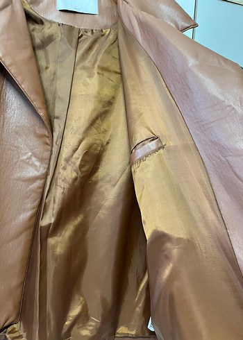 Kahverengi Deri Ceket - Görsel 5