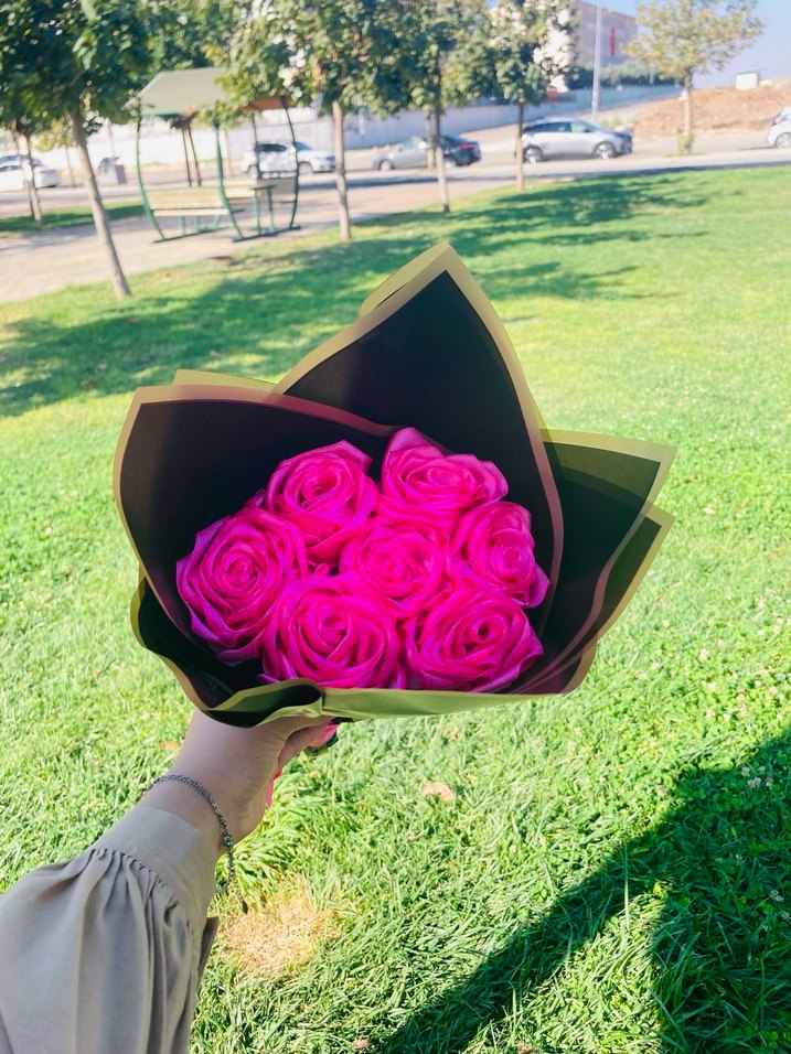 Canlı Pembe Gül Buketi - Görsel 2