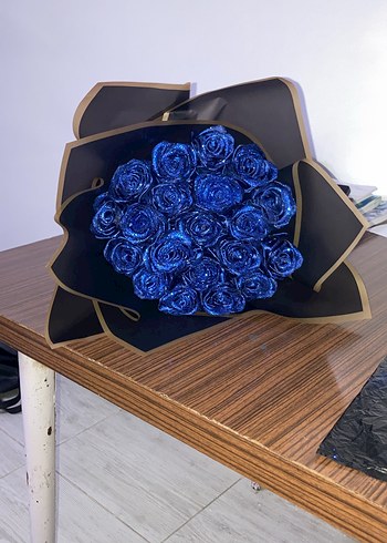 Simli Saten Gül - Görsel 6