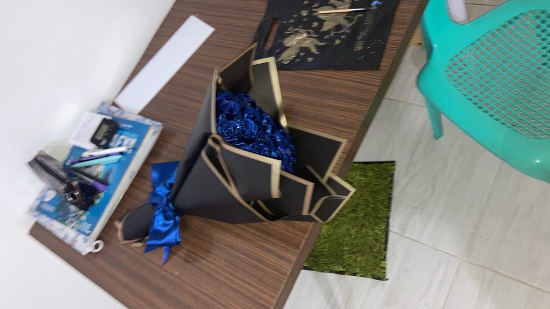 Simli Saten Gül - Görsel 5