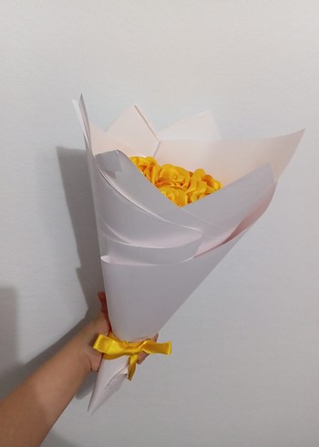 Sarı Renkli Gül Buketi - Görsel 5