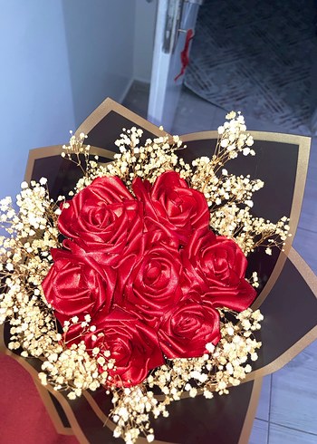 Kırmızı Gül buketi - Görsel 11