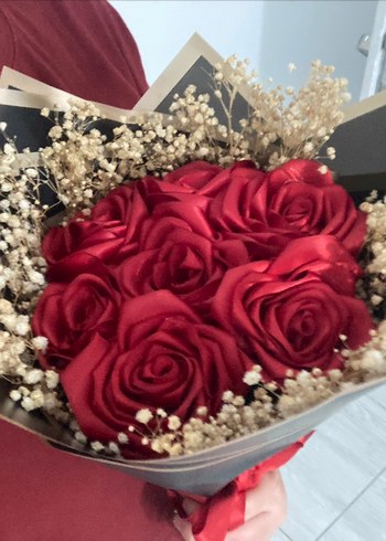 Kırmızı Gül buketi - Görsel 10