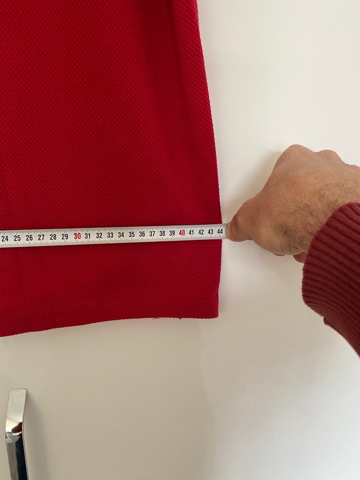 Network marka Kırmızı Fermuarlı Erkek Polo Tişört - Görsel 4