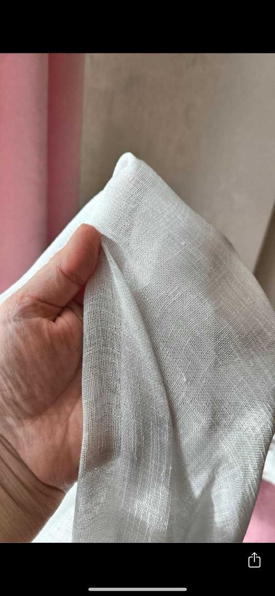 Keten ve tül perde 2li - Görsel 2