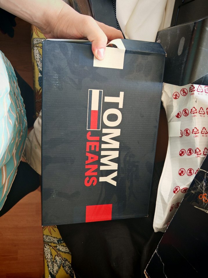 Tommy Hilfiger Mavi Baskılı Bağcıklı Erkek Spor Ayakkabı - Görsel 2