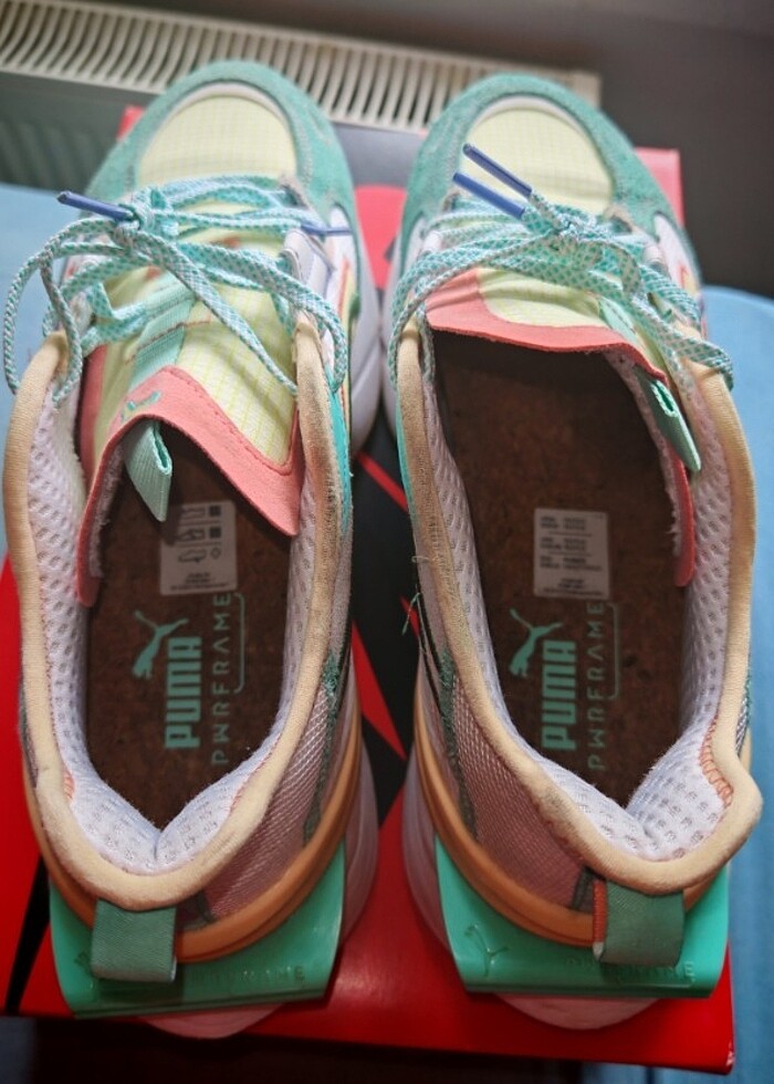 Puma Pwrframe Op-1 Kidult White-Mint - Görsel 2