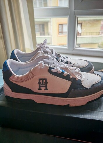 Tommy hilfiger mavi beyaz ayakkabı - Görsel 4