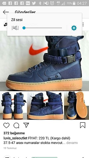 42 Beden çeşitli Renk nike Arıyorum 43Numara