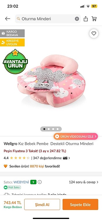  Beden pembe Renk Oturma minderi