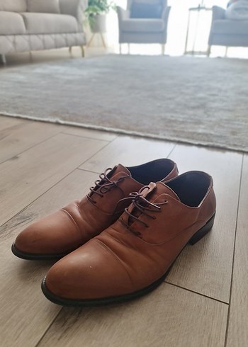 Kahverengi Deri Klasik Erkek Ayakkabı