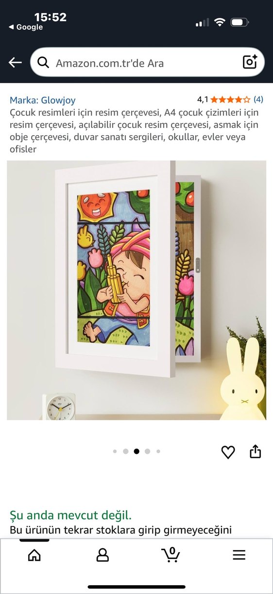 Çocuk Resim Çerçevesi A4 Çok Renkli - Görsel 3