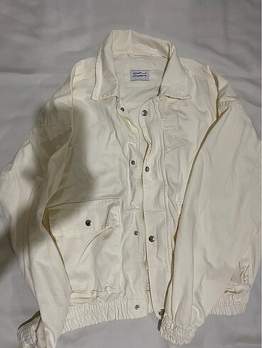 Unisex krem oversize ceket