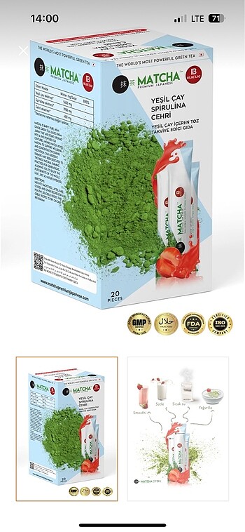 Matcha çayı