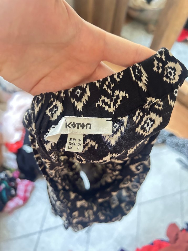 Siyah Bağlamalı İp Askılı Midi Elbise - Görsel 5