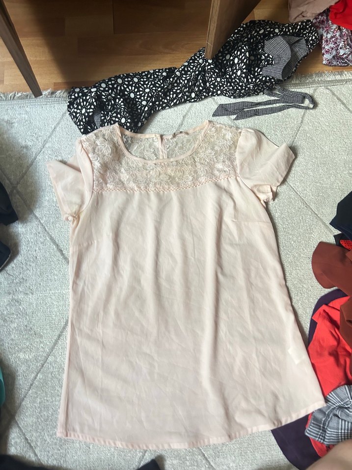 Pembe Nakışlı Bohem Dantel Sütyen - Görsel 3