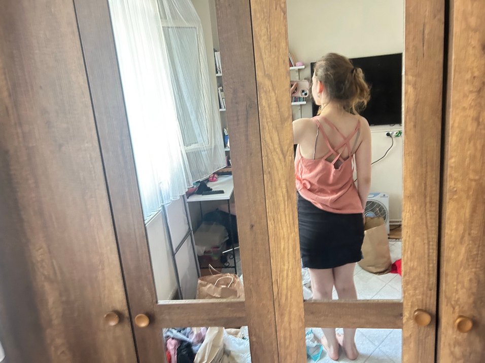 Pembe Straplez Atlet, Midi Boy, İnce Kesim - Görsel 2