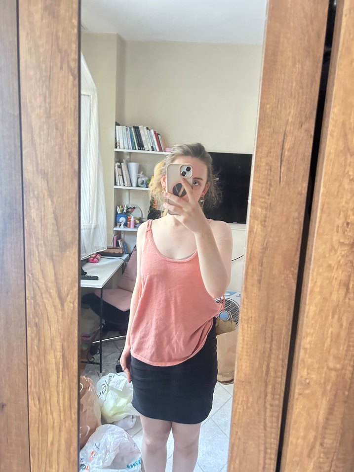 Pembe Straplez Atlet, Midi Boy, İnce Kesim - Görsel 3