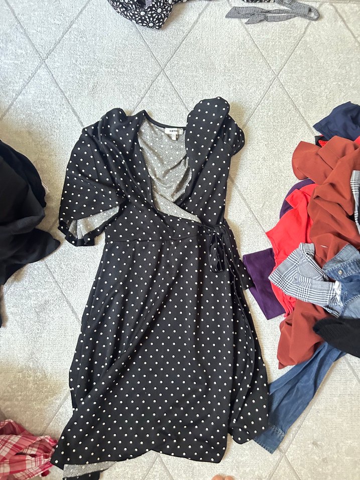 Gri Puantiyeli Midi Streetwear Sütyen - Görsel 2