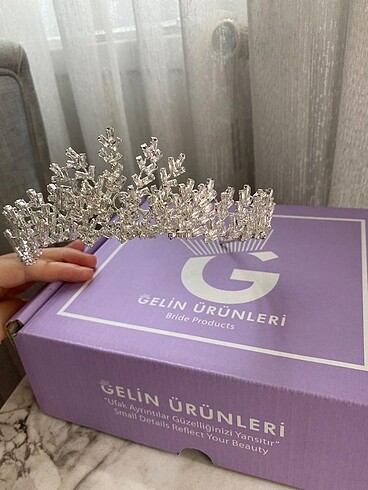 Gelin tacı zirkon taşlı