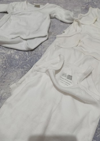 Beyaz Pamuklu Bebek Çıtçıtlı Body - Görsel 9