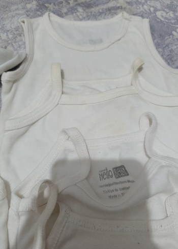 Beyaz Pamuklu Bebek Çıtçıtlı Body - Görsel 3