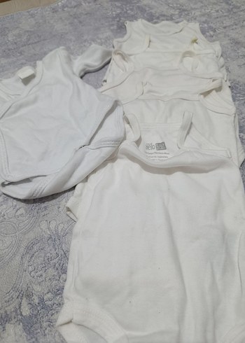 Beyaz Pamuklu Bebek Çıtçıtlı Body - Görsel 10