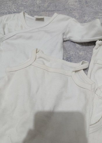 Beyaz Pamuklu Bebek Çıtçıtlı Body - Görsel 5