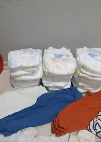 premature alt üst ve bez Beyaz Pamuklu Bebek Hastane Kıyafeti - Görsel 8