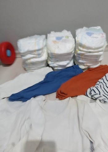 premature alt üst ve bez Beyaz Pamuklu Bebek Hastane Kıyafeti - Görsel 9