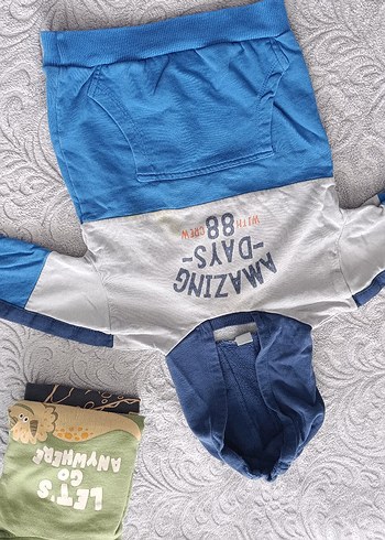 Gri Erkek Çocuk Uzun Kollu Sweatshirt - Görsel 10