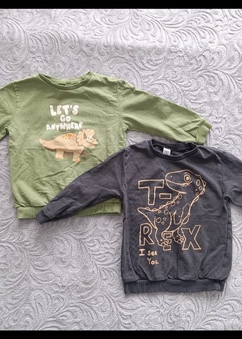 Gri Erkek Çocuk Uzun Kollu Sweatshirt - Görsel 2