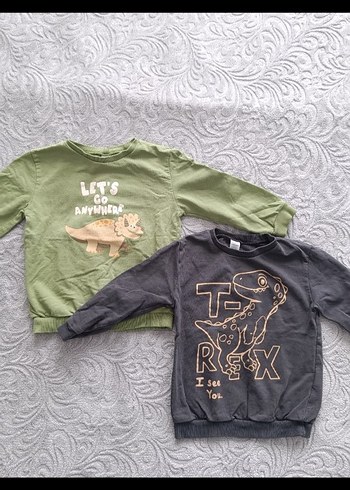 Gri Erkek Çocuk Uzun Kollu Sweatshirt - Görsel 3