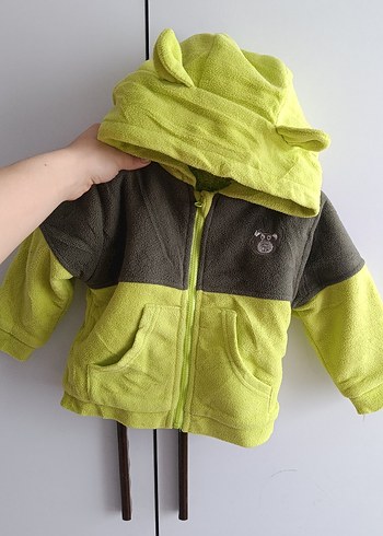 Kapüşonlu Erkek Çocuk Polar Ceket - Görsel 4