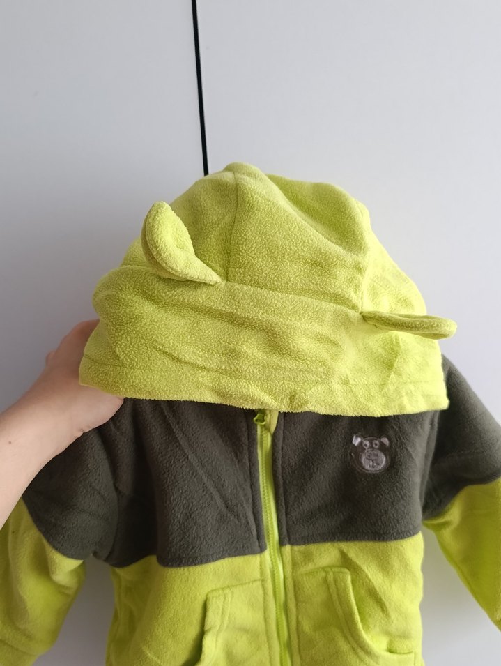 Kapüşonlu Erkek Çocuk Polar Ceket - Görsel 3