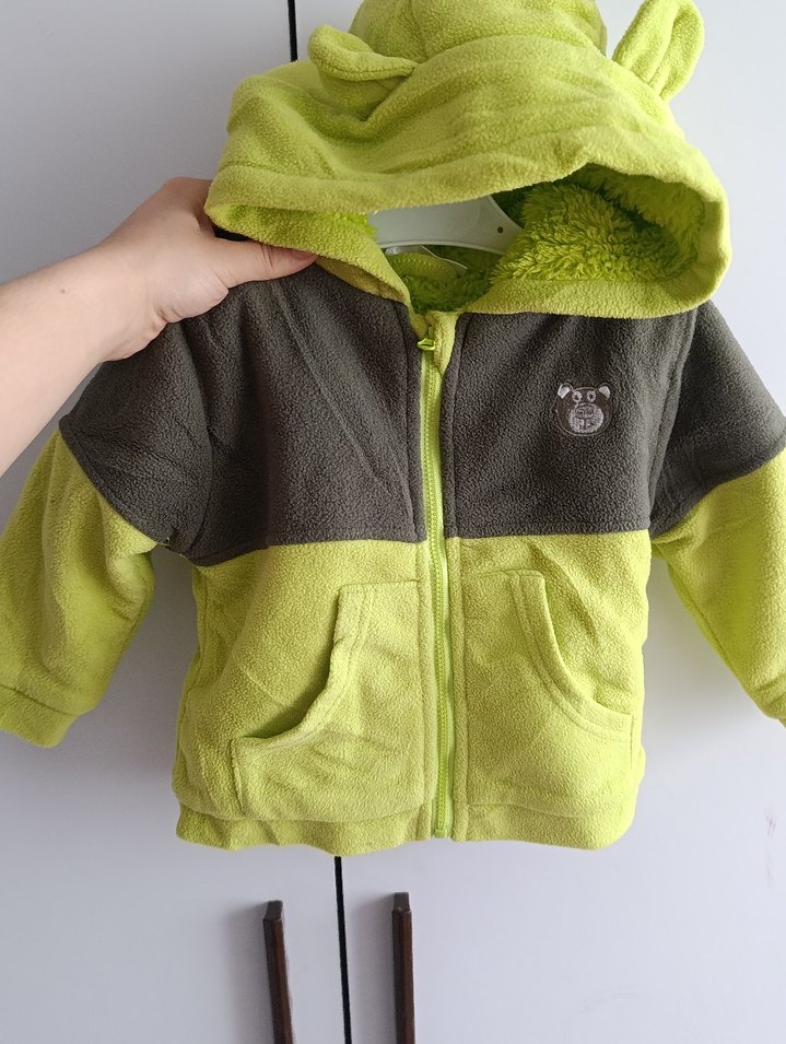 Kapüşonlu Erkek Çocuk Polar Ceket - Görsel 2