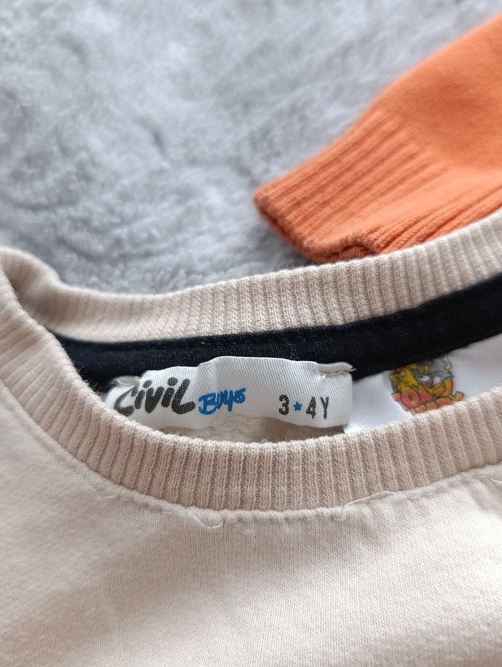 Gri Örgü Erkek Çocuk Hırka - Görsel 4