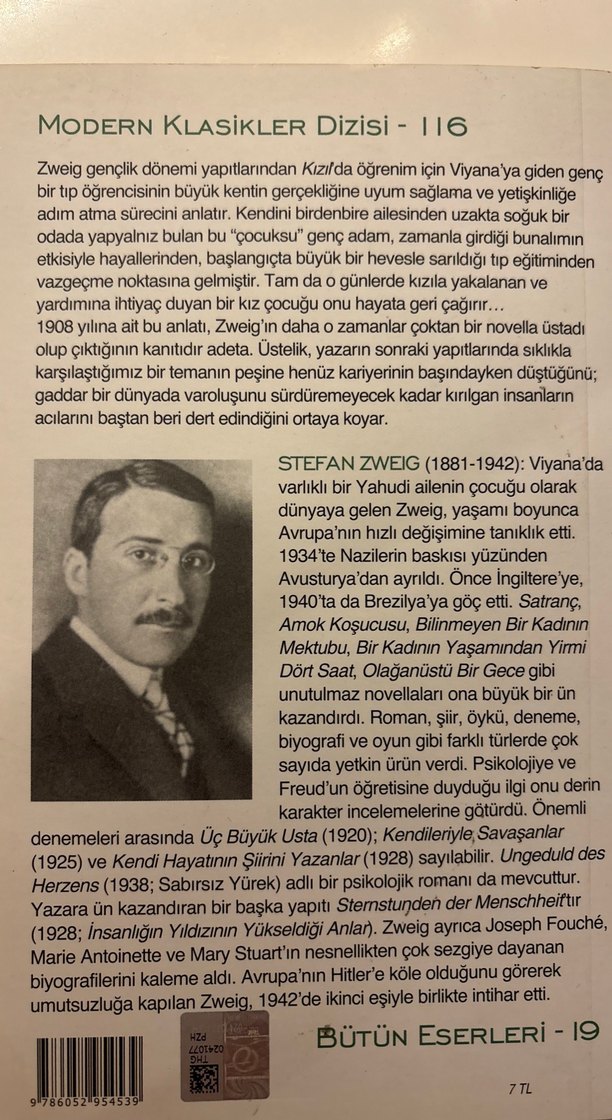 Stefan Zweig - Kızıl - Görsel 2