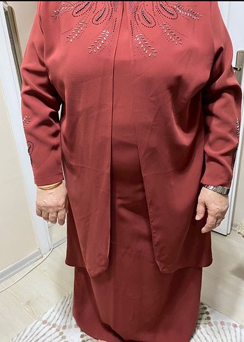 Kiremit işlemeli takım elbise - Görsel 2